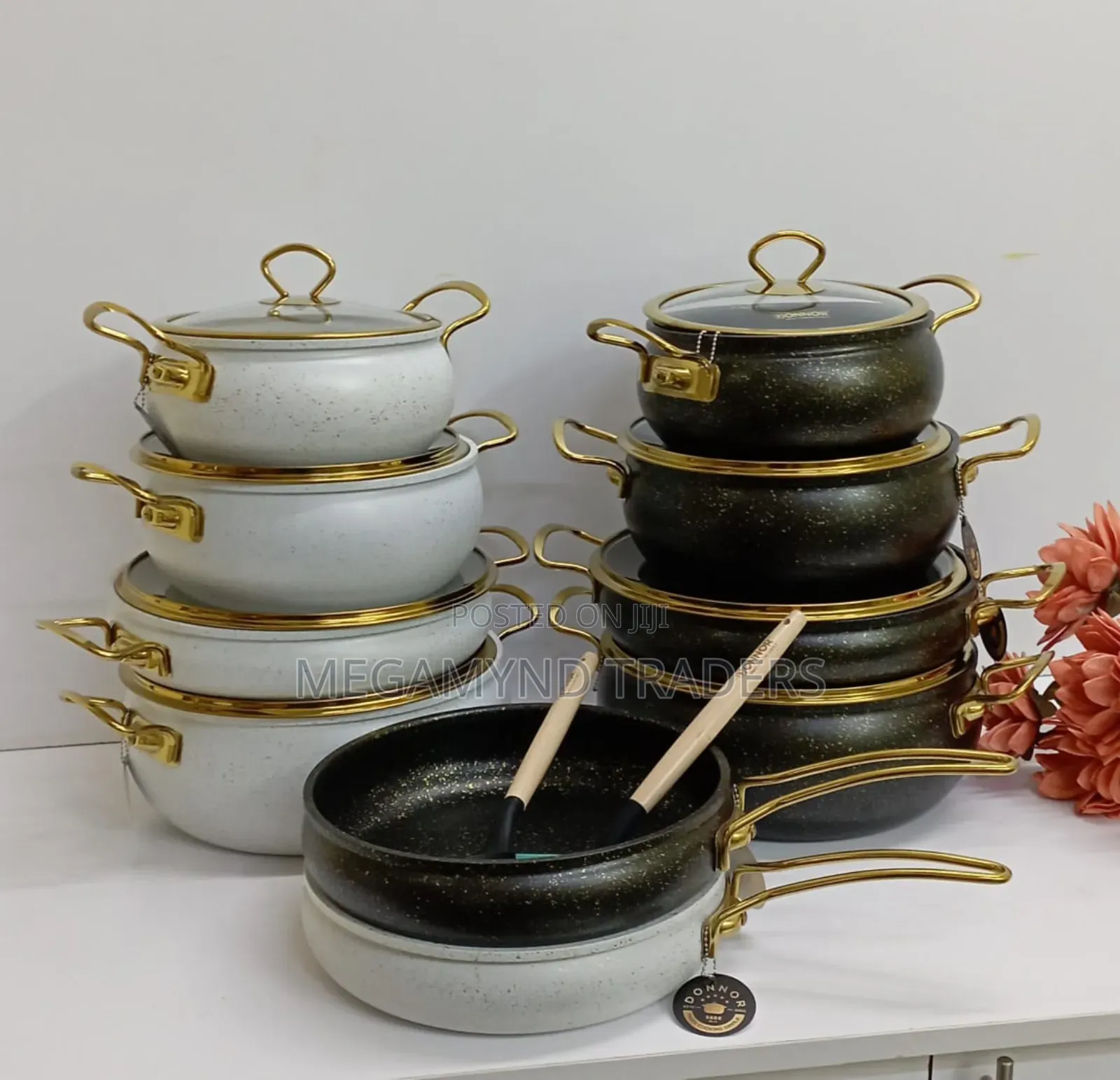 11pc Donnor Granite Serving
