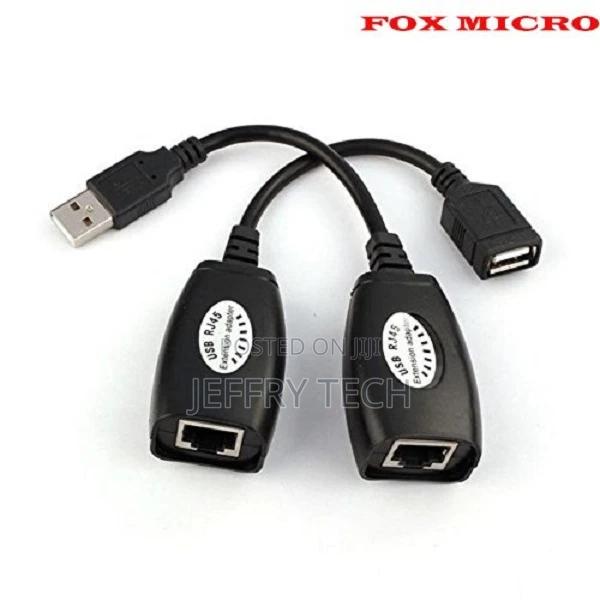 USB Over Ethernet RJ45 Extender Adapter Cat5 Cat6 Up to 150