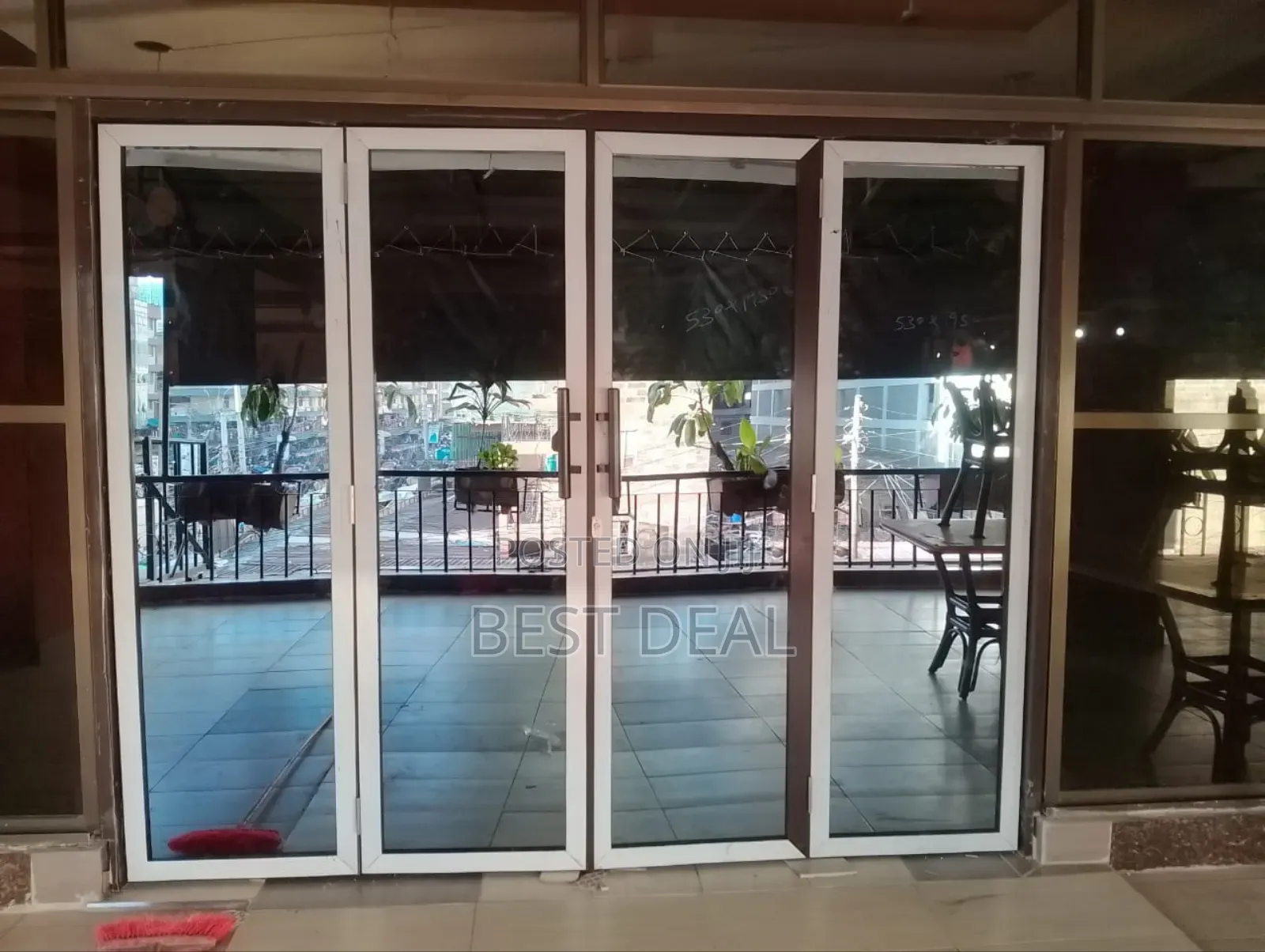 Aluminium Doors Both Slinding and Swing Doors
