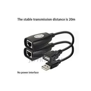 USB to RJ45 Extension 60M Adapter by UTP Cable Over Single R