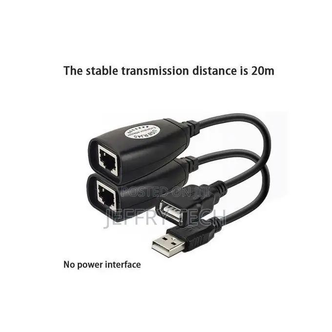 USB to RJ45 Extension 60M Adapter by UTP Cable Over Single R