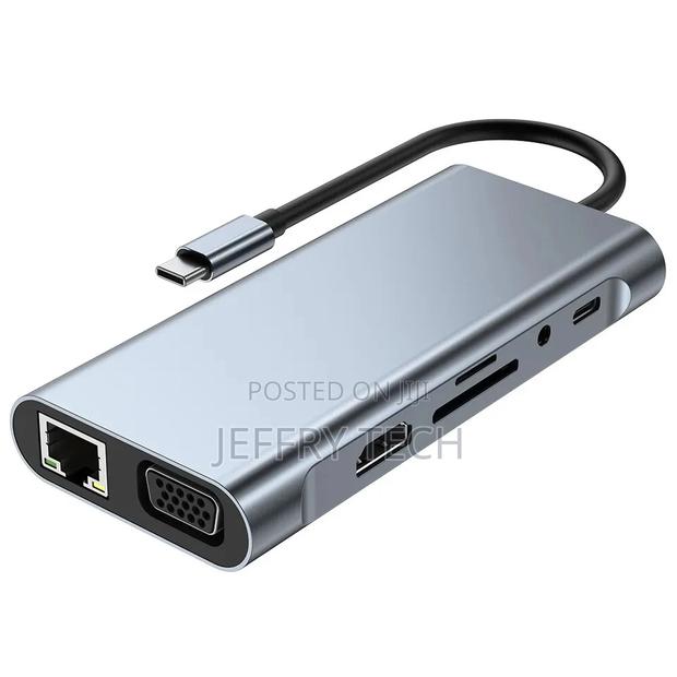 11-in-1 USB C Hub USB C to HDMI Adapter Sd/Microsd Card R