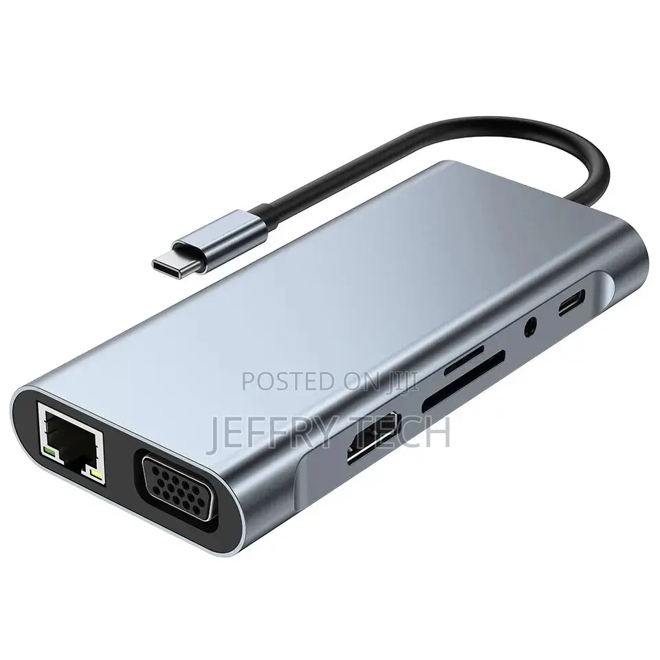11-in-1 USB C Hub USB C to HDMI Adapter Sd/Microsd Card R
