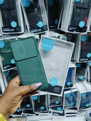 Samsung S21 Ultra Green Nilkin Camshield Pro Back Cover - main view