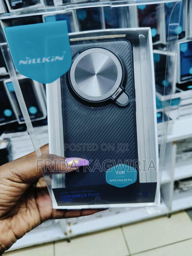 Oppo Find X6 Pro Nilkin Camshield Back Cover With Stand - thumbnail 4