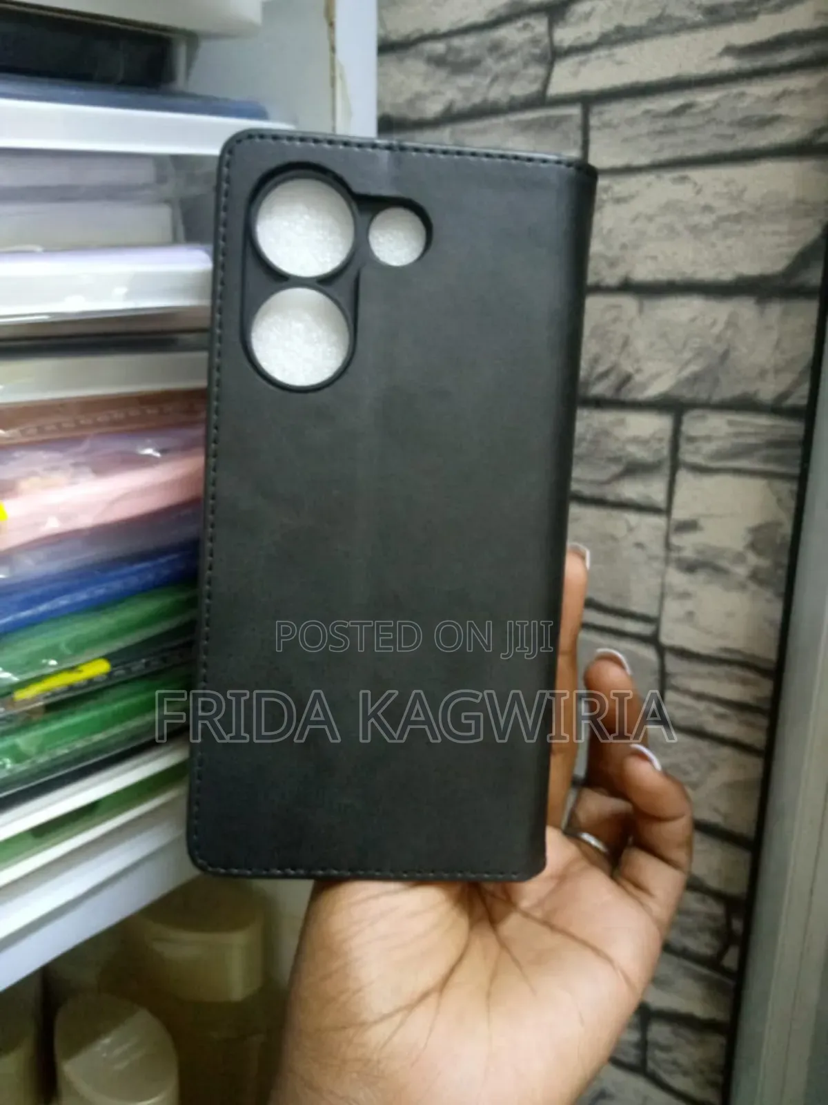 Leather Flip Case for Tecno Camon 20 With Card Pockets