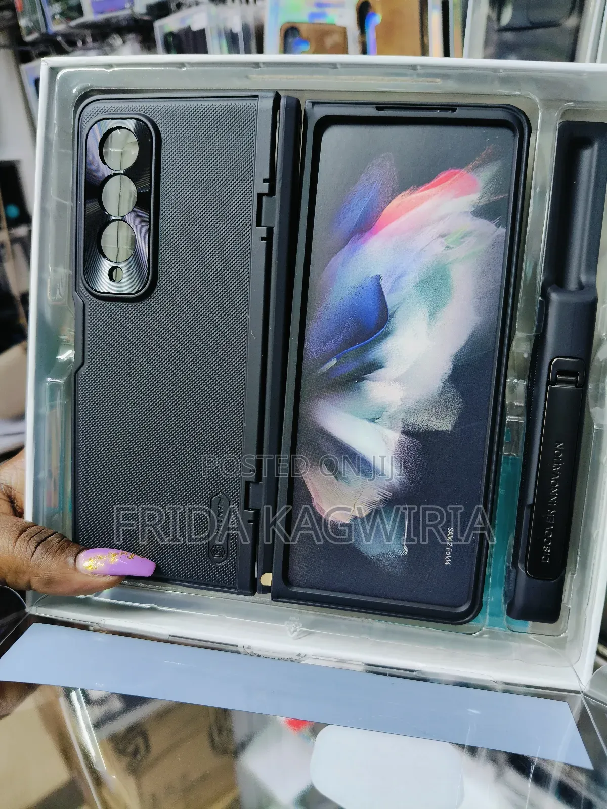 Nilkin Super Frosted Case With Pen Slot For Samsung Fold 4