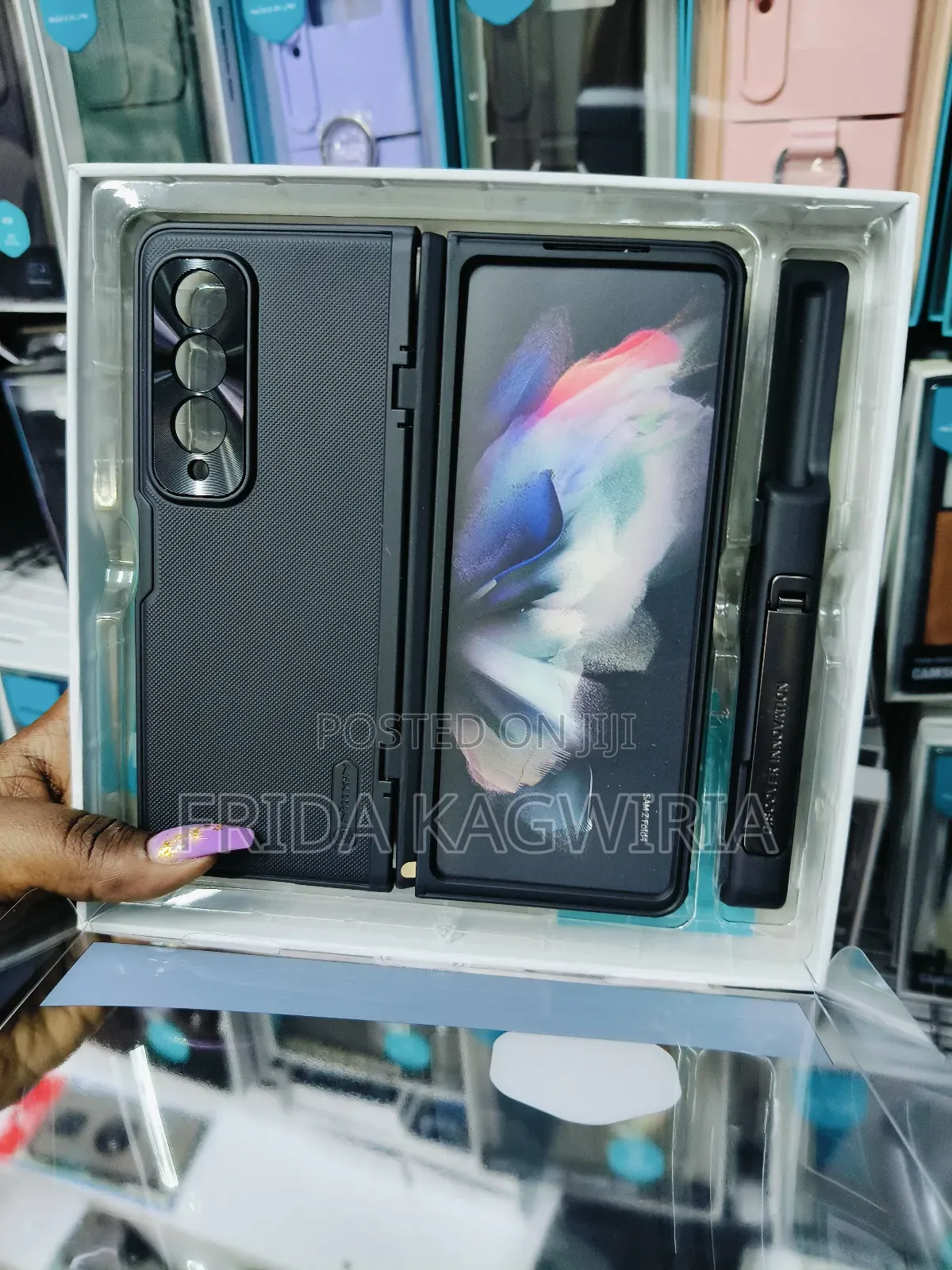 Nilkin Super Frosted Case With Pen Slot For Samsung Fold 4