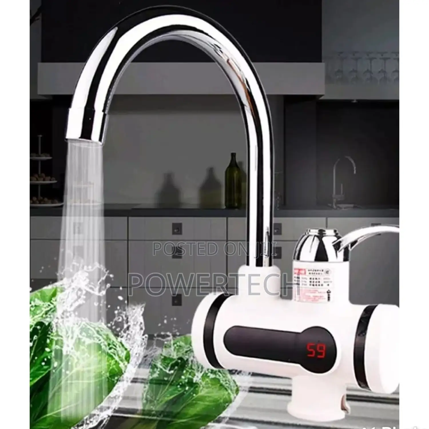 Kitchen Digital Tankless Instant Heater Faucet Hot/Cold.