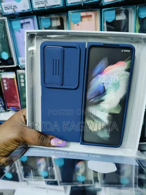 Samsung Galaxy Fold 4 Nilkin Camshield Silicone Case ( Blue)