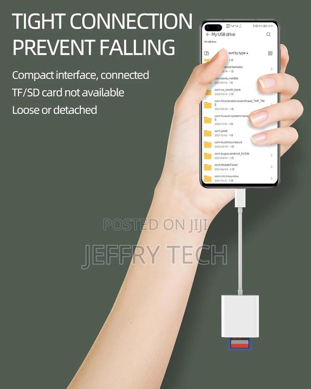 iPhone 15 Pro Max Plus USB C Sd Card Reader Adapter (2in1)Ca - thumbnail 2