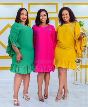 Green/Pink/Mastard Shift Dresses