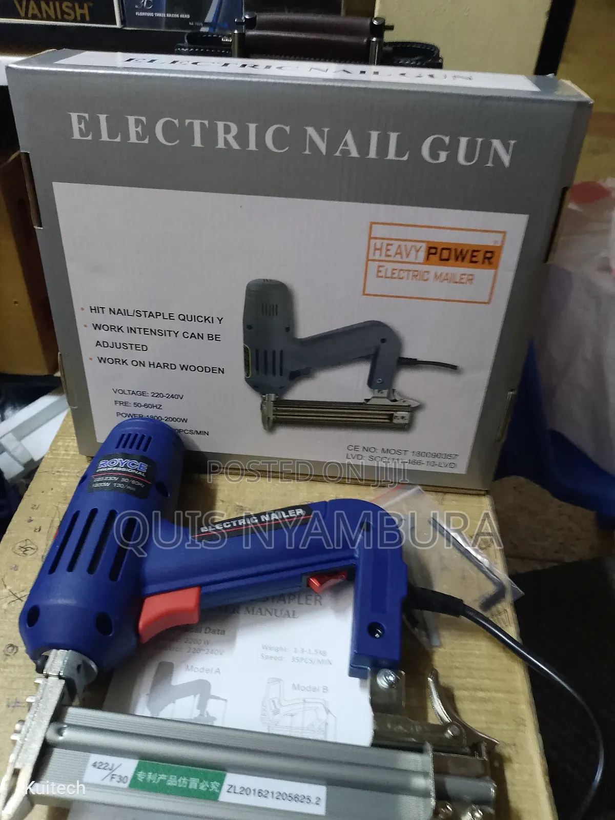 Electric Nail Gun, Royce Nailer Gun