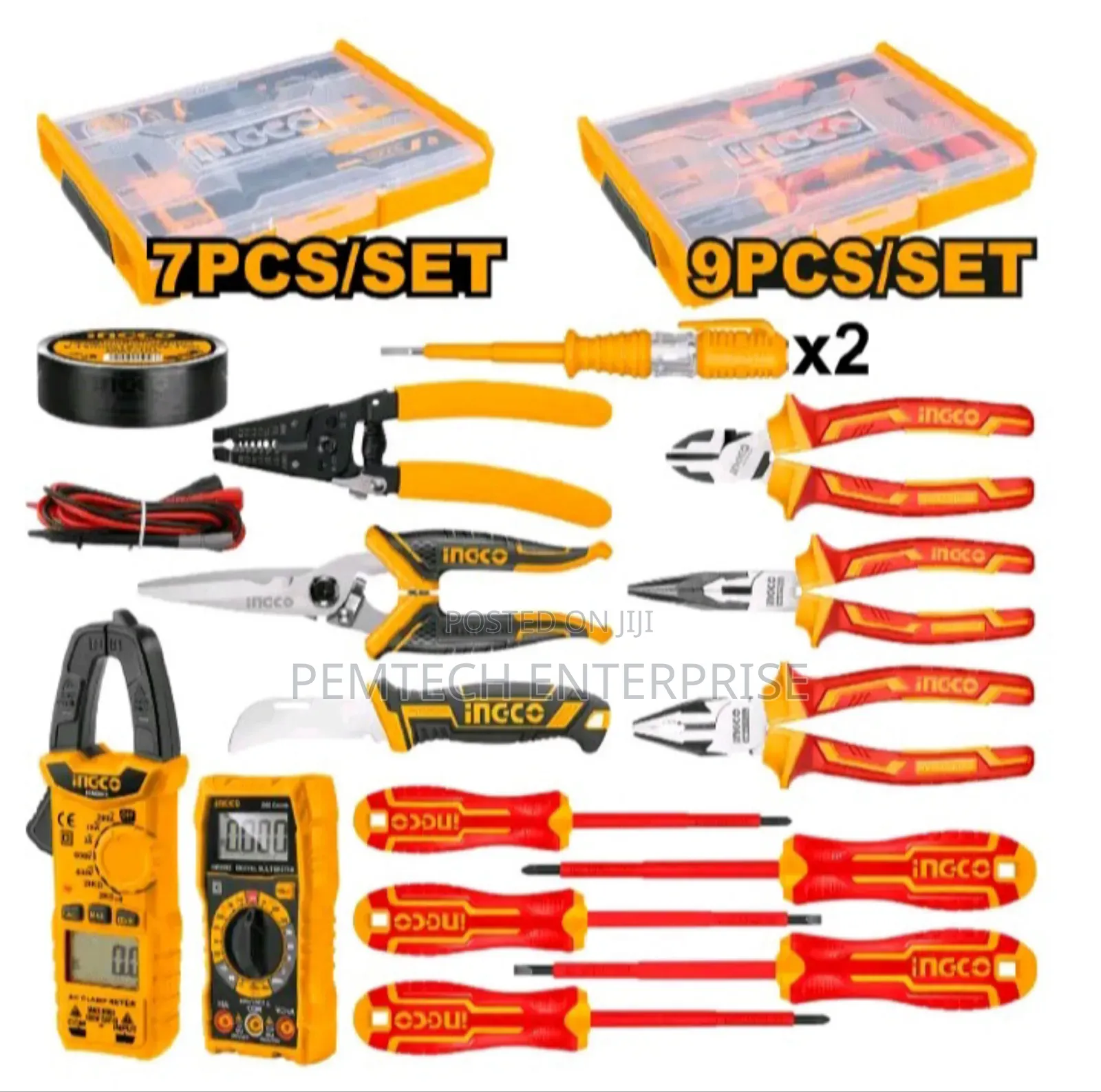 7pcs Ingco Telecom Kit