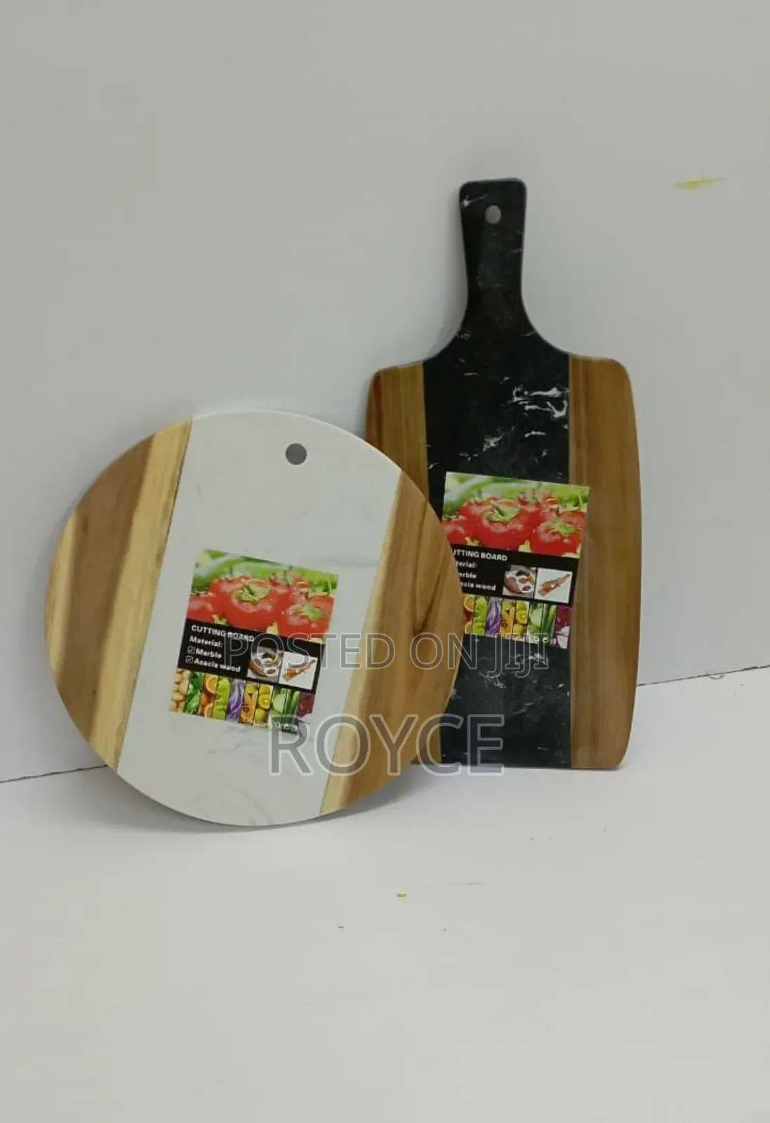 Marble + Acacia Wood Chopping / Serving Board