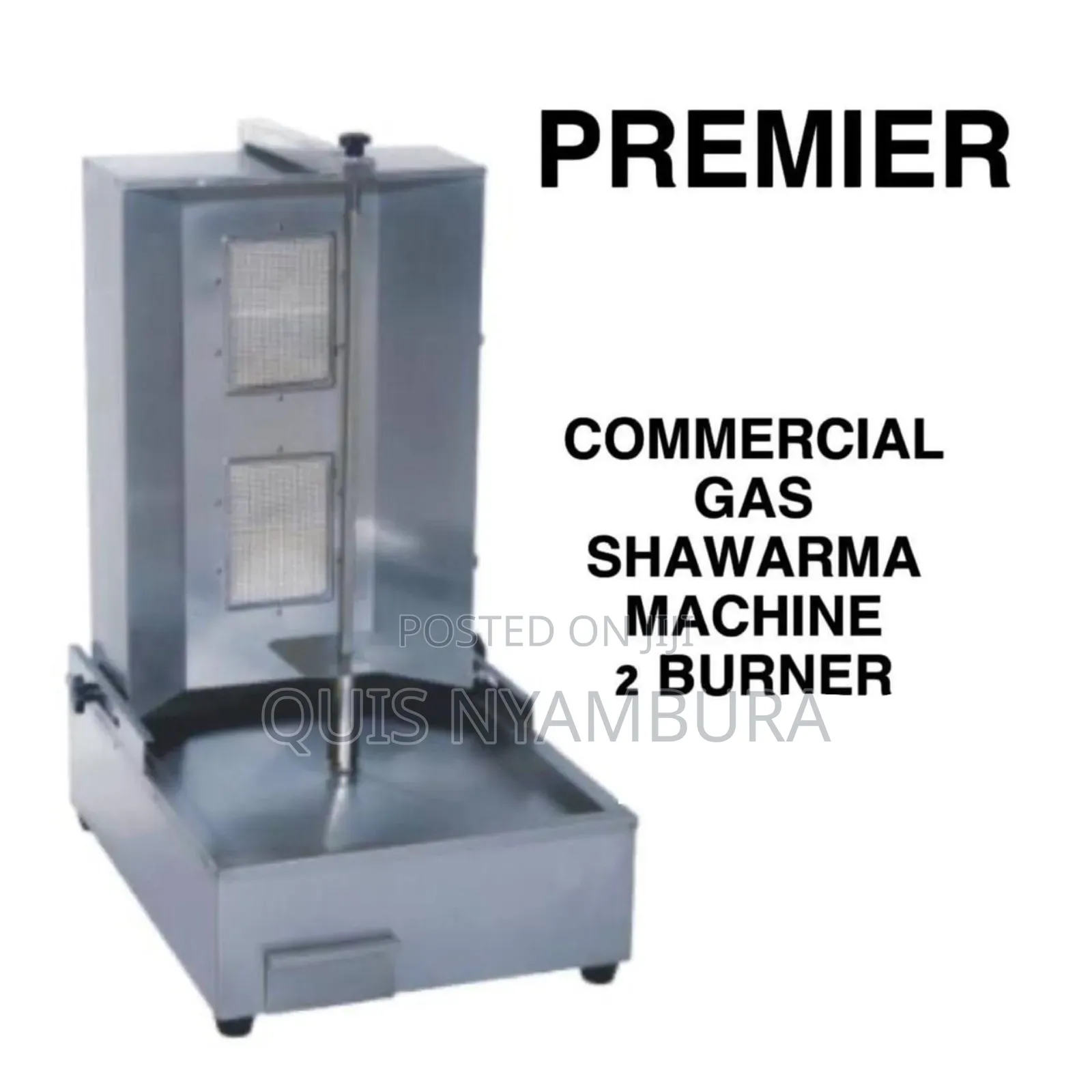 Commercial Gas Shawarma 2 Burner Machine
