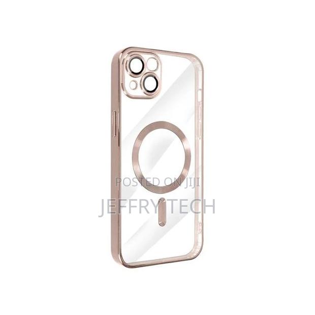 Magsafe Silicone With Camera Protection for iPhone 15 - Pink - thumbnail 3