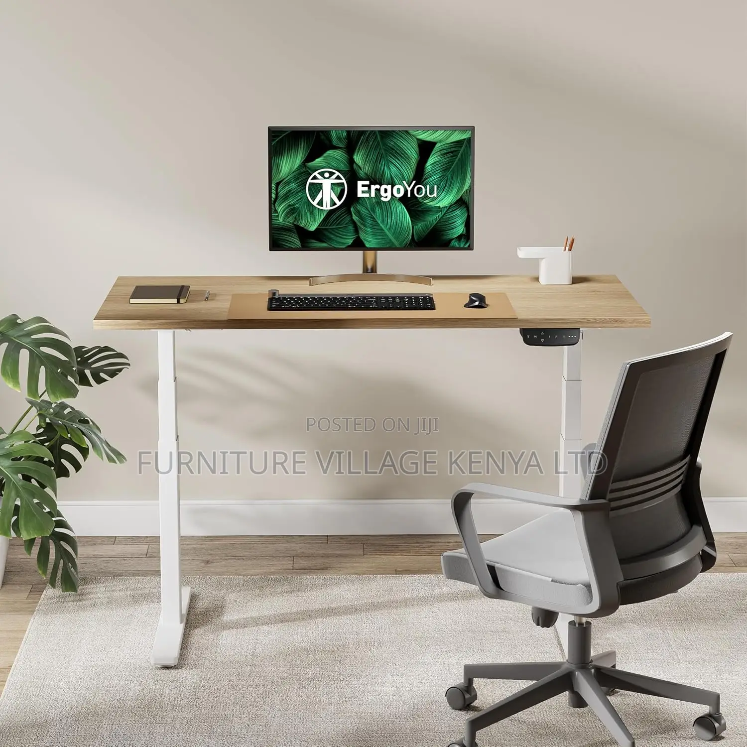140CM X 70CM Electric Height Adjustable Standing Table