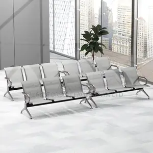 3-Link Reception Chair With Armrest for Waiting Room