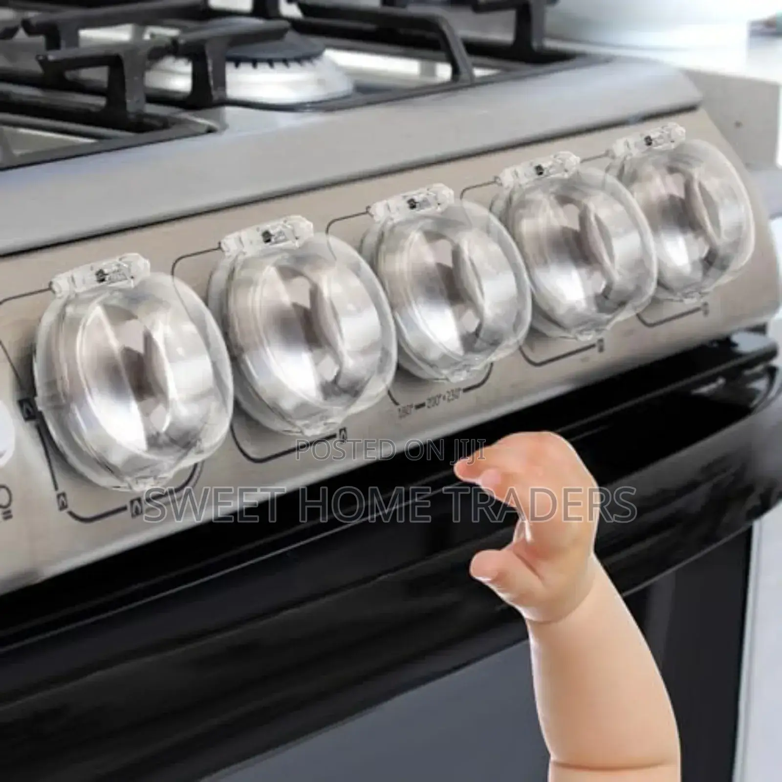 Gas Knob Covers Clear.Child and Pets Protective*