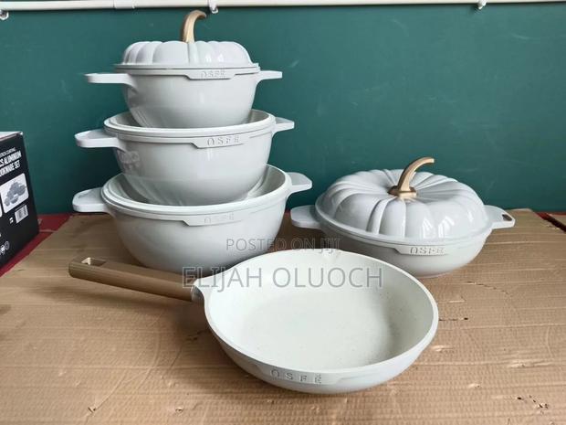 9PCS USFE Pumpkin Granite Cookware Set*