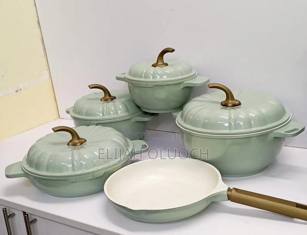 9PCS USFE Pumpkin Granite Cookware Set* - thumbnail 2