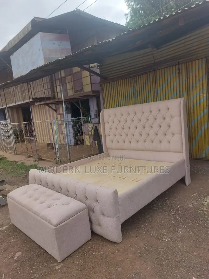 New,Modern 6by6 Bed/Tufted Bed