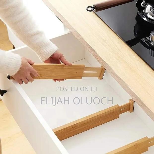 Multifunctional Bamboo Drawer Dividers - thumbnail 3