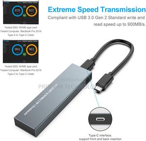 M.2 NVME SSD Enclosure Clip Type Aluminum NVME External Har