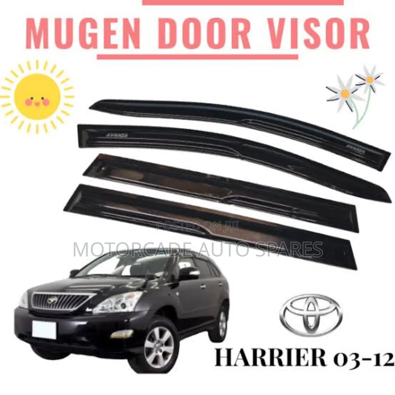 Toyota Harrier 240 2003-2012 Windbreakers/Window Visors Set