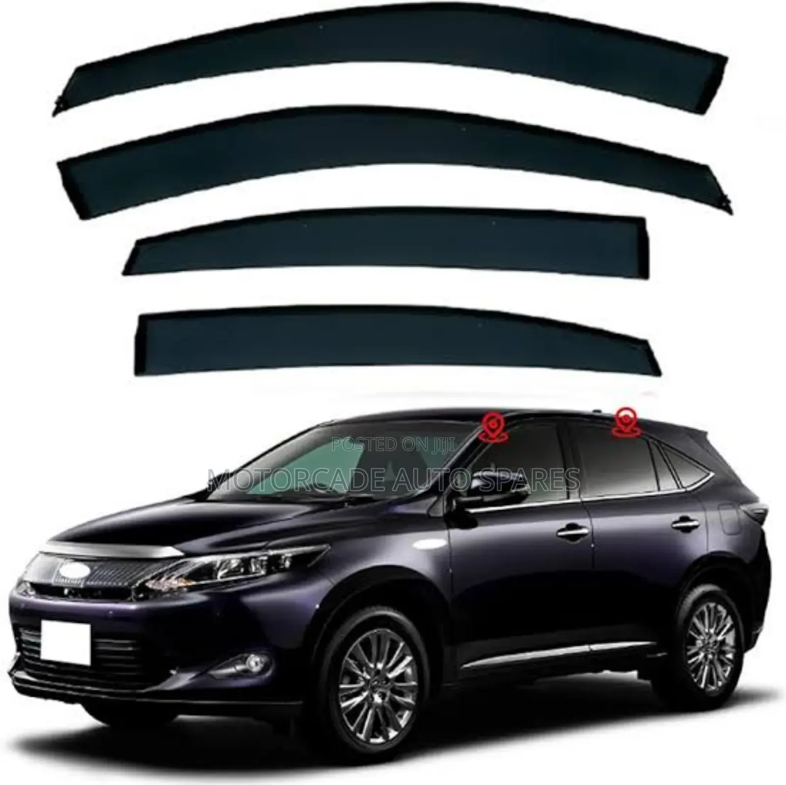 Toyota Harrier 2014-2018 Windbreakers/Window Visors Set