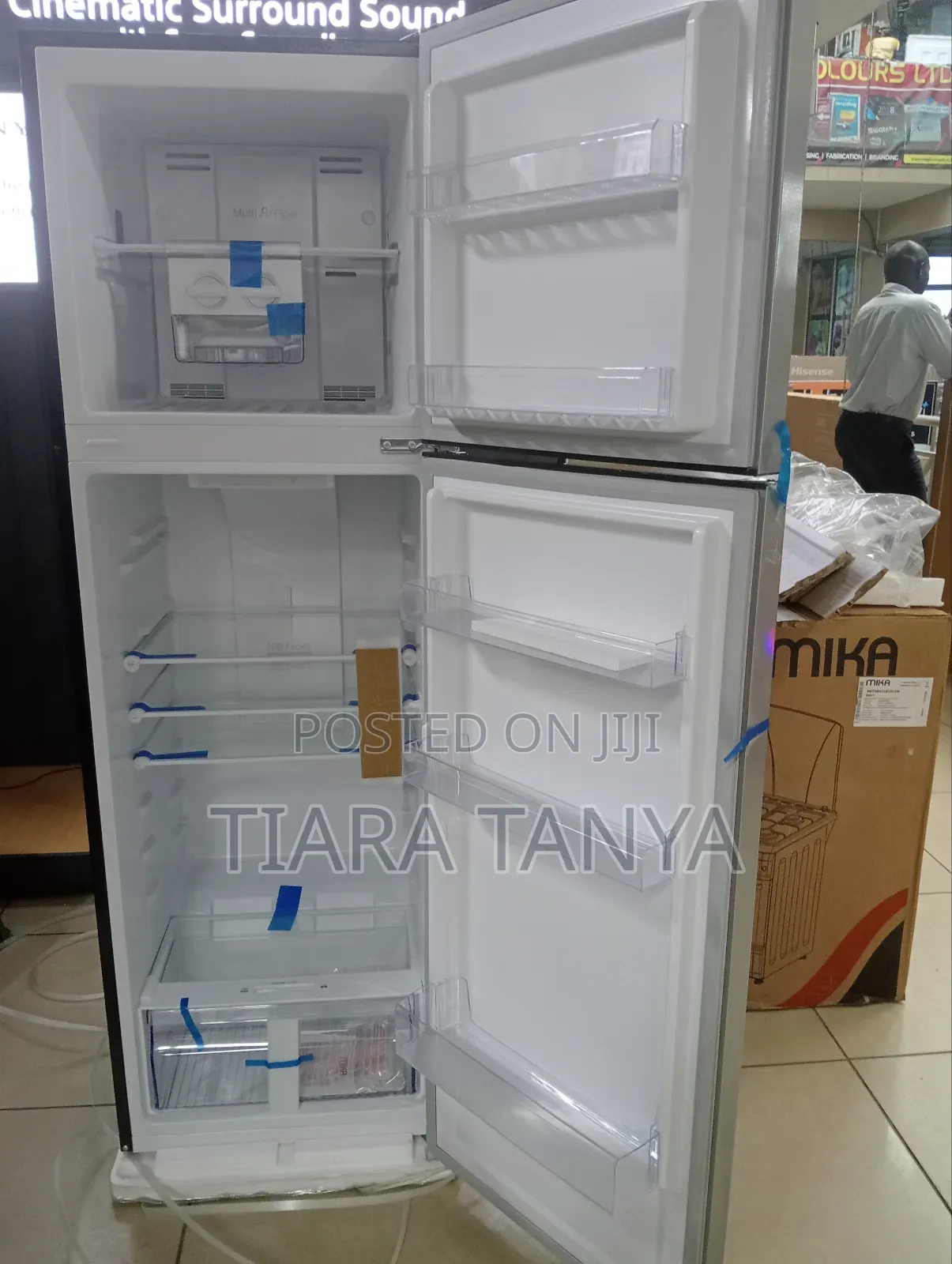 MIKA Fridge, 255L, 2 Door Top Mount Freezer, No Frost (