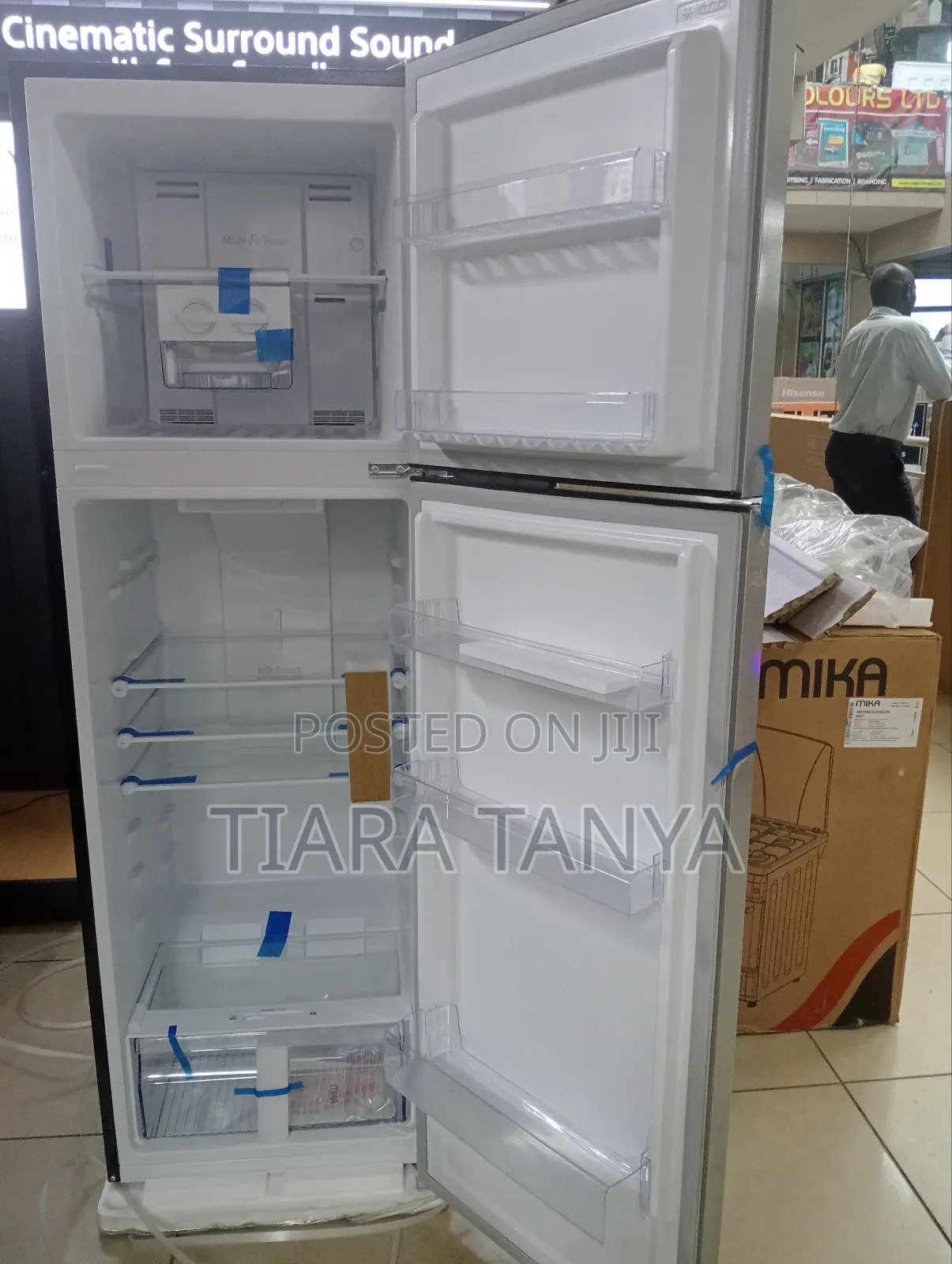 MIKA Fridge, 255L, 2 Door Top Mount Freezer, No Frost (