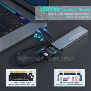 M2 SSD Enclosure, M.2 to USB 3.1 Gen 2 SSD Adapter