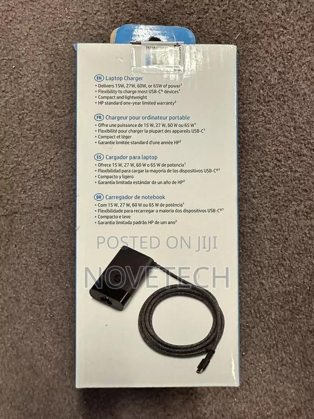 Original HP 65W Usb-C Type C Charger AC Adapter for Laptop - thumbnail 2
