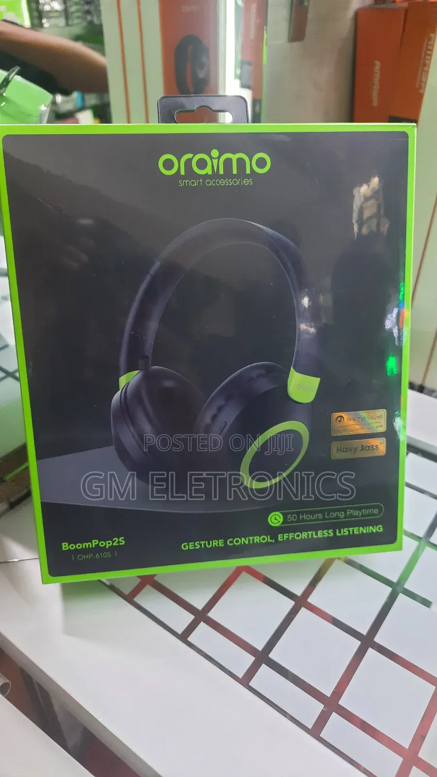 Original OHP-610S ENC Deep Bass Wireless Headphones( Black)