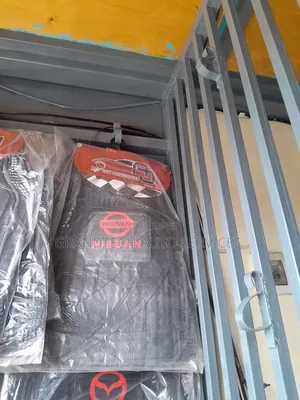 Nissan Black Red Branded Mats
