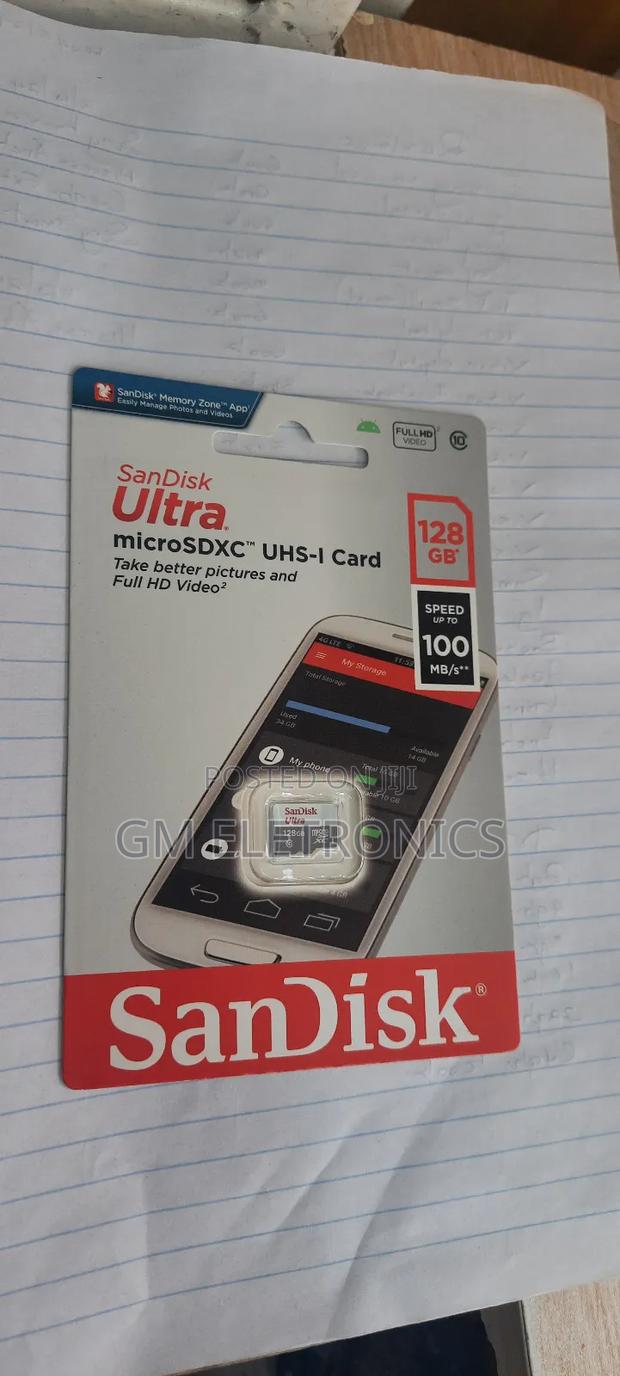 128 Gb Micro Sd With Adapter.