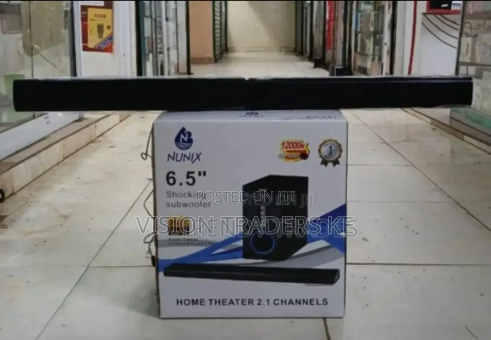 Nunix 2.1ch Soundbar System BT/USB/FM 12000watts