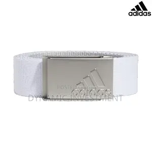 Adidas Golf Reversible Webbing Belt-White