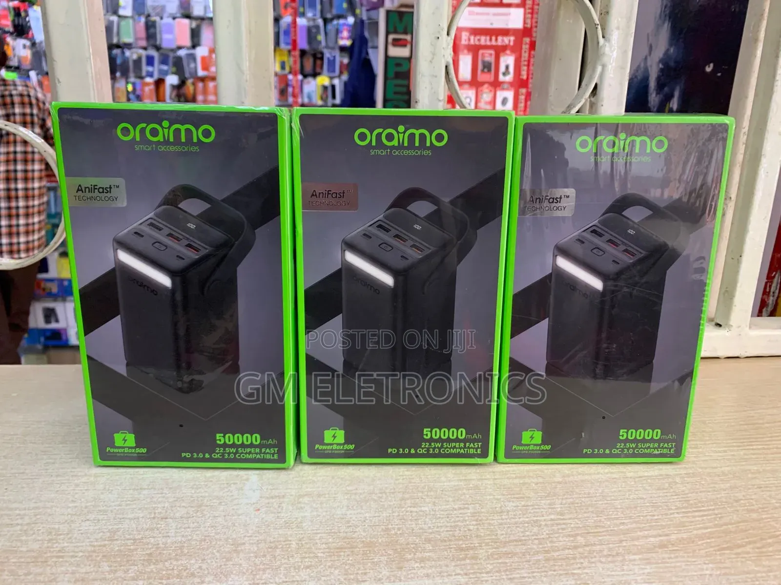 New 50000mah OHP-P500QN 22.5W Anifast Power Bank.