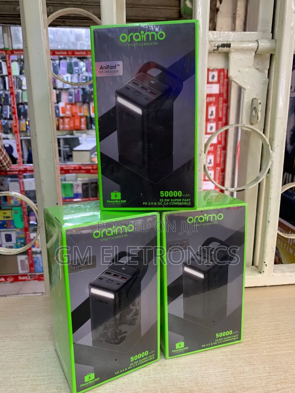 New 50000mah OHP-P500QN 22.5W Anifast Power Bank.