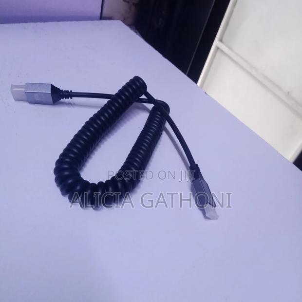 2mtrs Spiral Mini HDMI to HDMI Cable - thumbnail 2