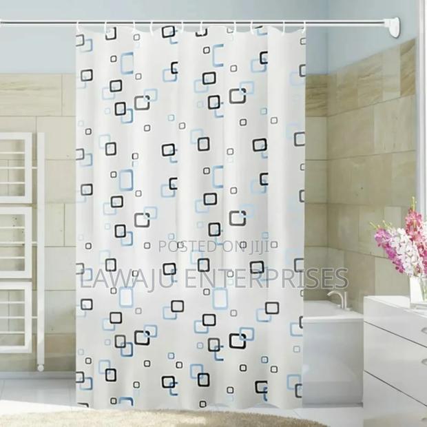 Square Patterned PVC Shower Curtains - main view