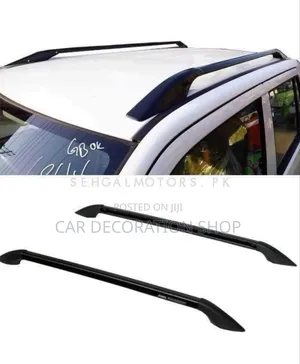 Black Universal Mount Black 2pcs Roof Rail