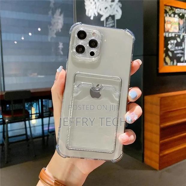 iPhone 14 Pro Max (6.7 Inch) Wallet Cover Transperent Case