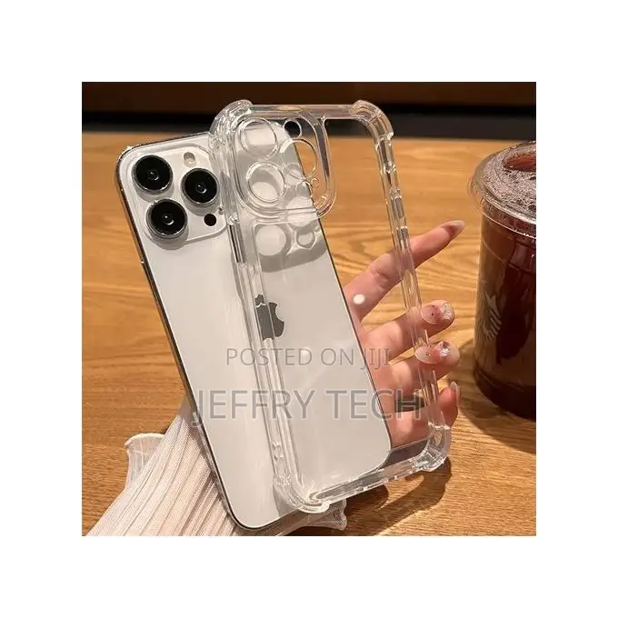 iPhone 15 Pro Max Anti Shock TPU FLEXIBLE Transperent Case