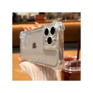 iPhone 15 Pro Max Anti Shock TPU FLEXIBLE Transperent Case