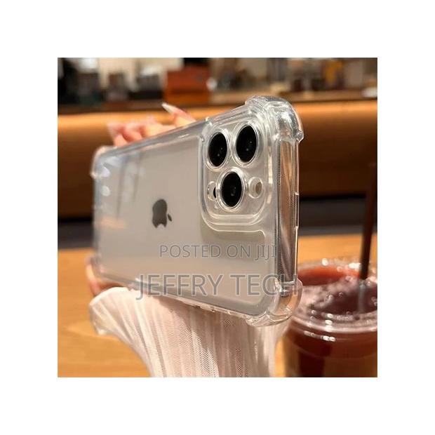 iPhone 15 Pro Max Anti Shock TPU FLEXIBLE Transperent Case - thumbnail 2
