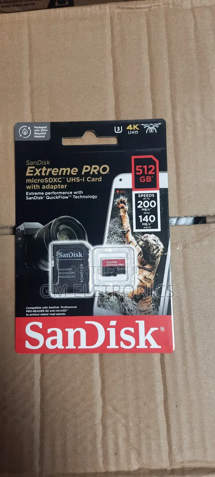 512 Gb Extreme Pro Microsd Uhs-I Card 200mb/S Read 140mb/S